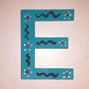 HANDPAINTED INITIAL LETTER E